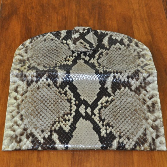 Vintage Authentic Real Snake Skin Envolope Clutch Purse, No Seams - Picture 3 of 5